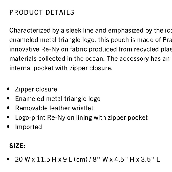 Prada cosmetic pouch new - Picture 3 of 17